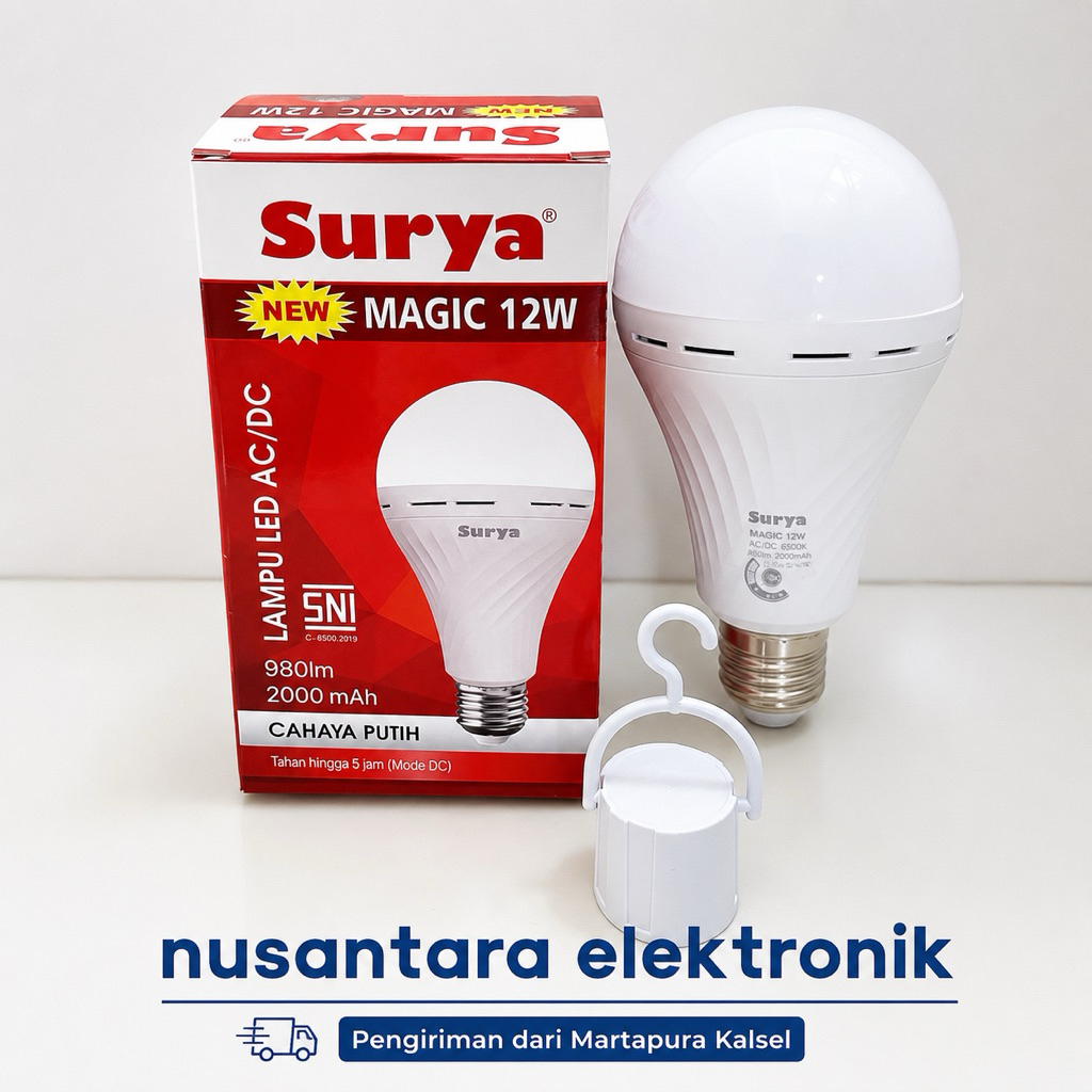 LAMPU EMERGENCY MERK SURYA 12watt