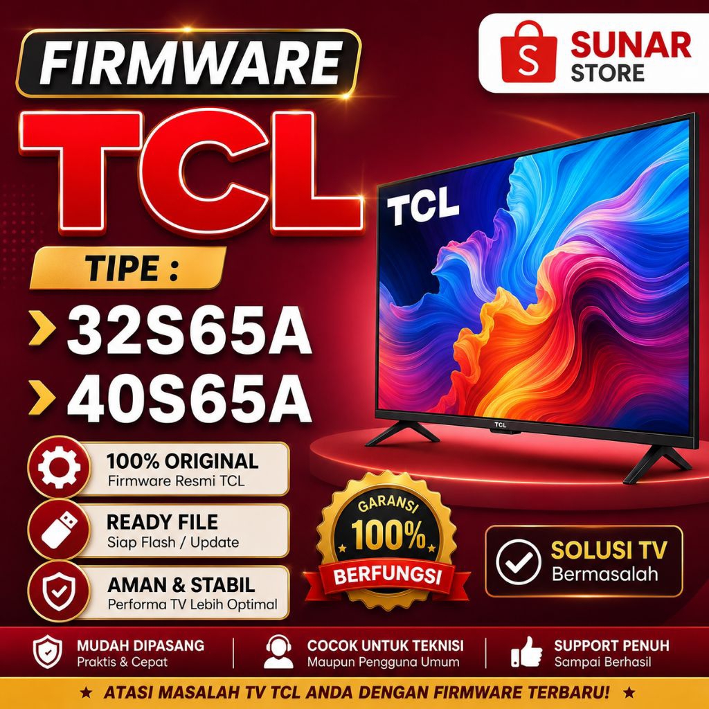 FIRMWARE TV TCL 32S65A 40S65A