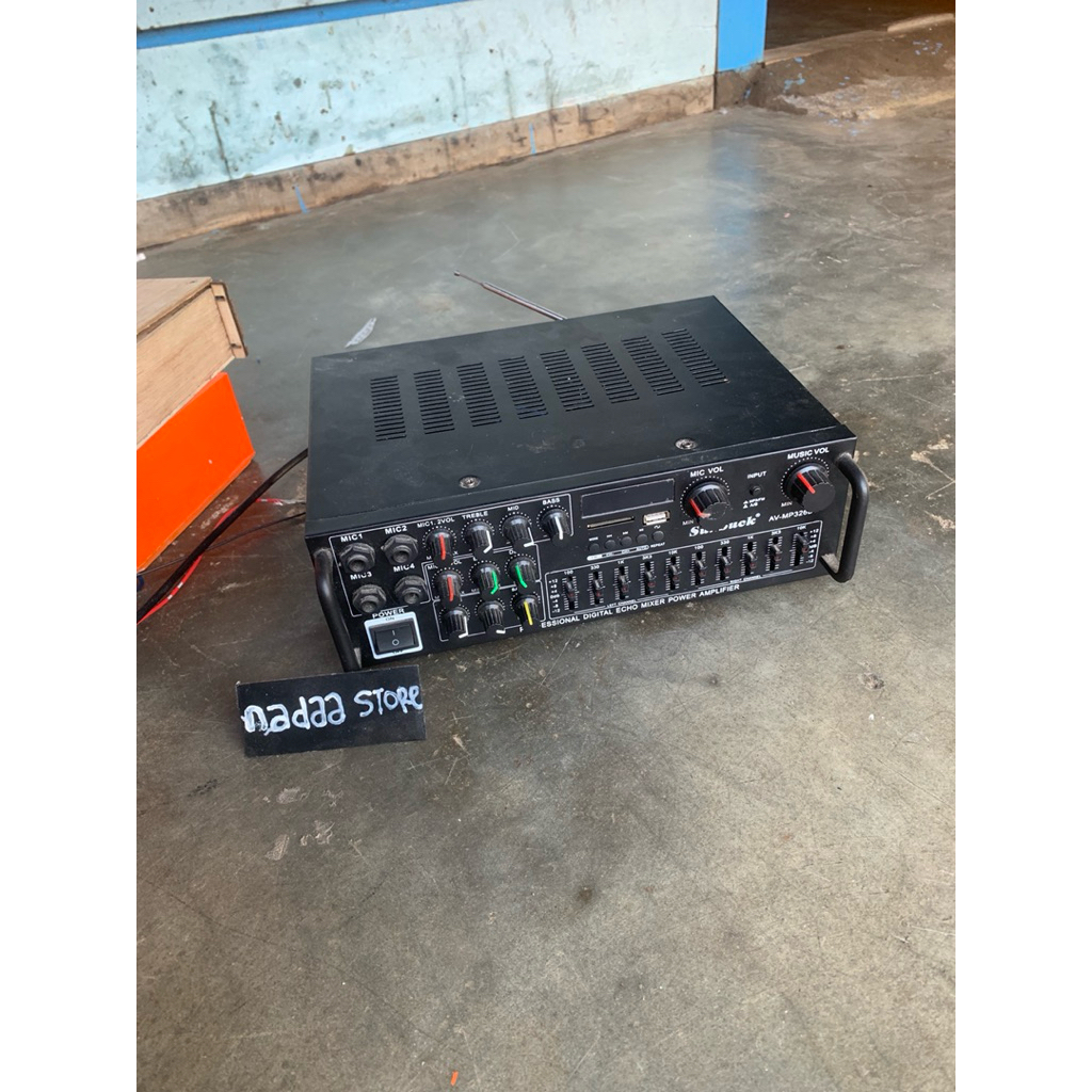 power amplifier sunbuck av328 bt kondisi mulus