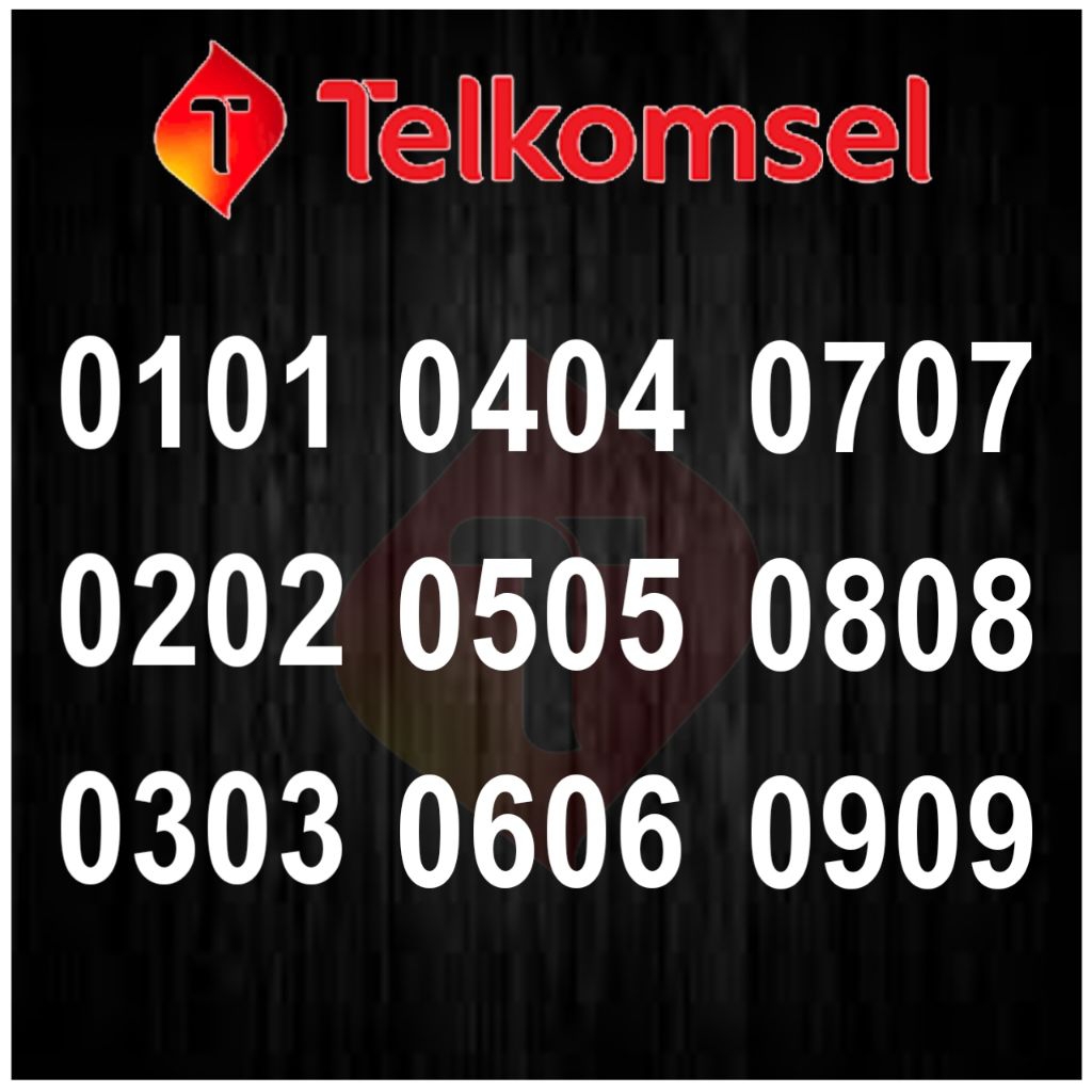 kartu perdana cantik telkomsel abab 0101 0202 0303 0404 0505 0606 0707 0808 0909