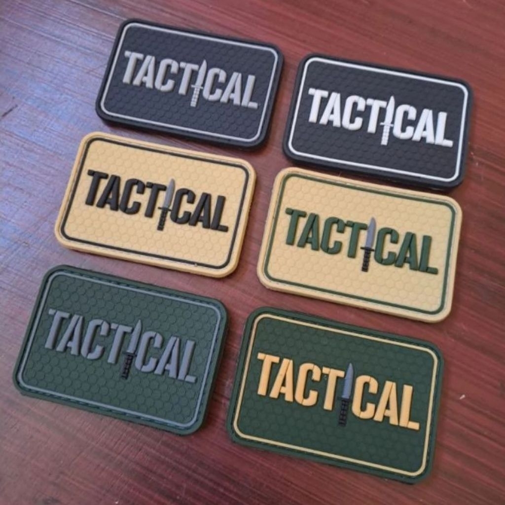 patch rubber tactical - emblem karet tactical