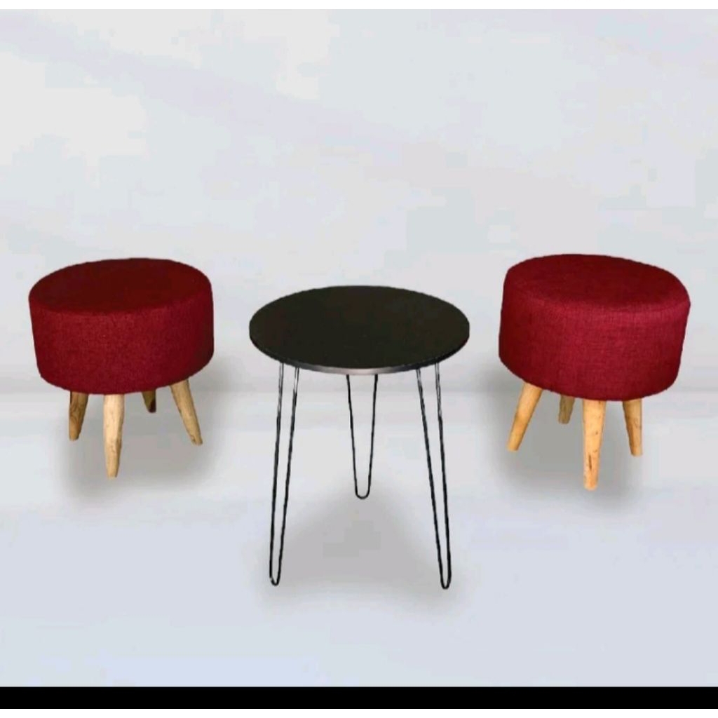 kursi stool satu set 2kursi 1meja