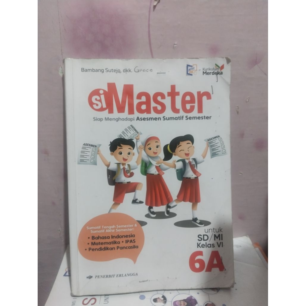 buku simaster 6a, simaster 6b untuk kelas VI sd mi kurikulum merdeka