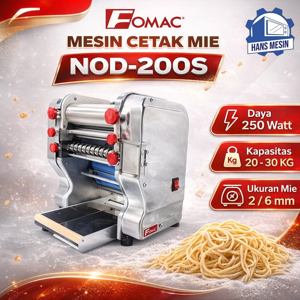 FOMAC MESIN PENCETAK MIE / NOODLE MAKER (FOMAC) NOD-200S