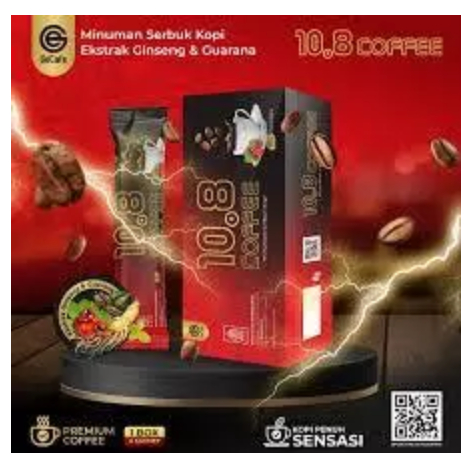 10.8 coffe 1 BOX ISI 4 SACHET original kopi minuman serbuk satu pabrik dengan dynamic