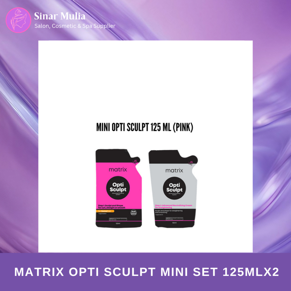 Matrix Opti Sculpt Mini Set 125mlx2 - Smoothing/Pelurusan Rambut Keratin
