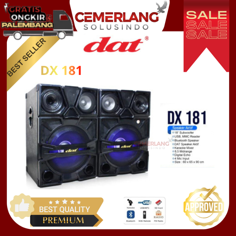 Speaker DAT DX-181 Speaker Aktif 18 Inc Single Subwoofer