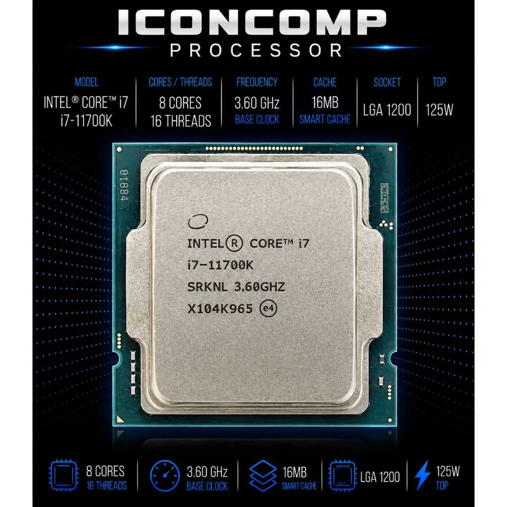 PROCESSOR INTEL CORE I7 11700K TRAY LGA 1200