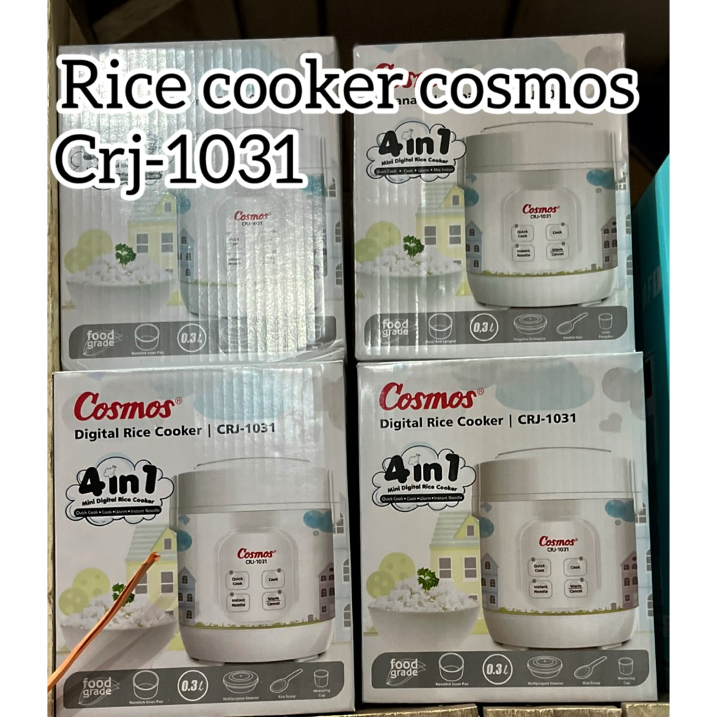 Cosmos rice cooker magic com penanak nasi mini traveling 4in1 CRJ 1031 0,3liter