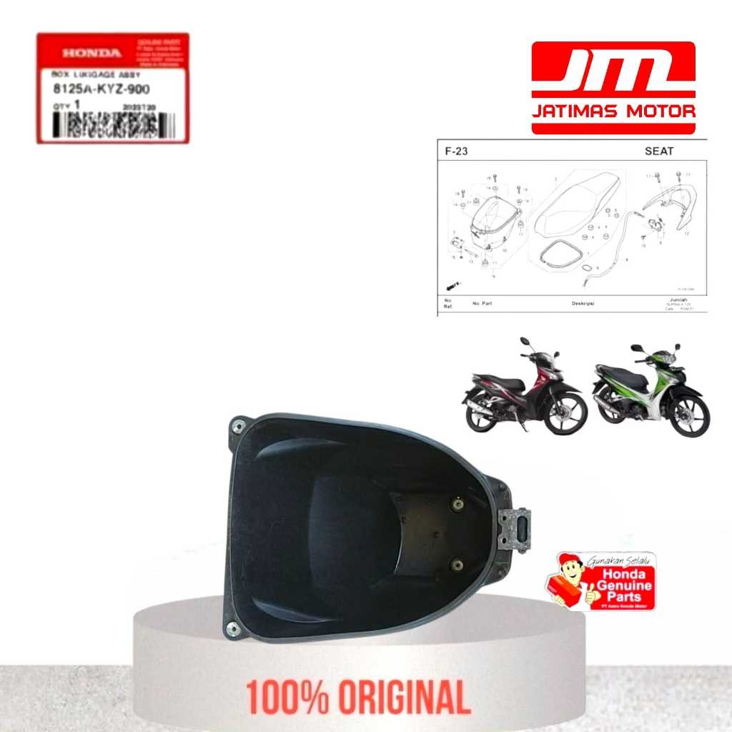 8125A-KYZ-900 Box Bagasi Honda Supra X 125 Helm-in Karburator