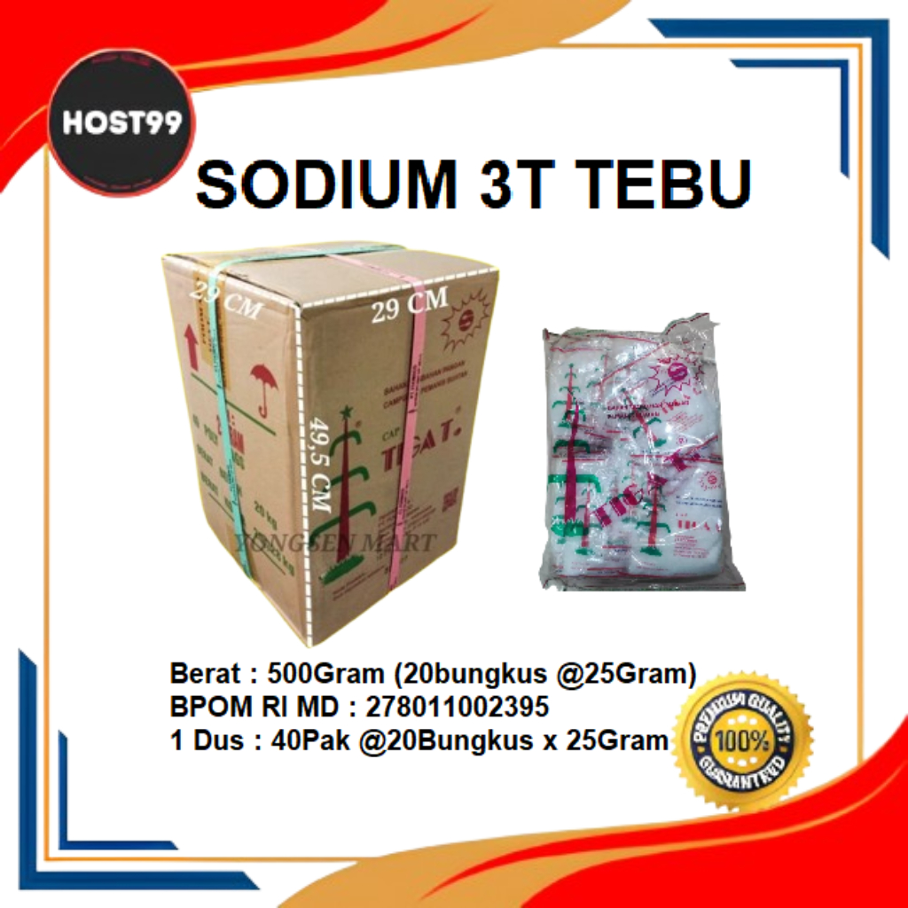 HPK - SODIUM CYCLAMATE 3T PEMANIS BUATAN NATRIUM SIKLAMAT CAP TIGA TEBU