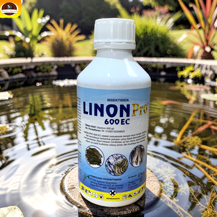 LINON PRO 600 EC – Obat Pengendali Hama Siput Trisipan & Jembret Untuk Tambak Udang & Ikan Bandeng -