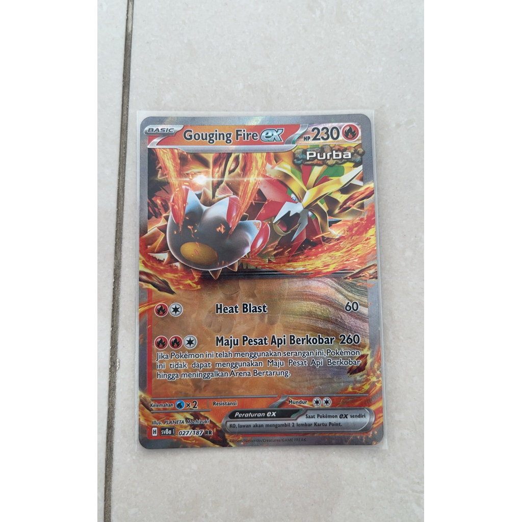 SV8a Festival Terastal Pokemon Card Gouging fire 027/187 RR