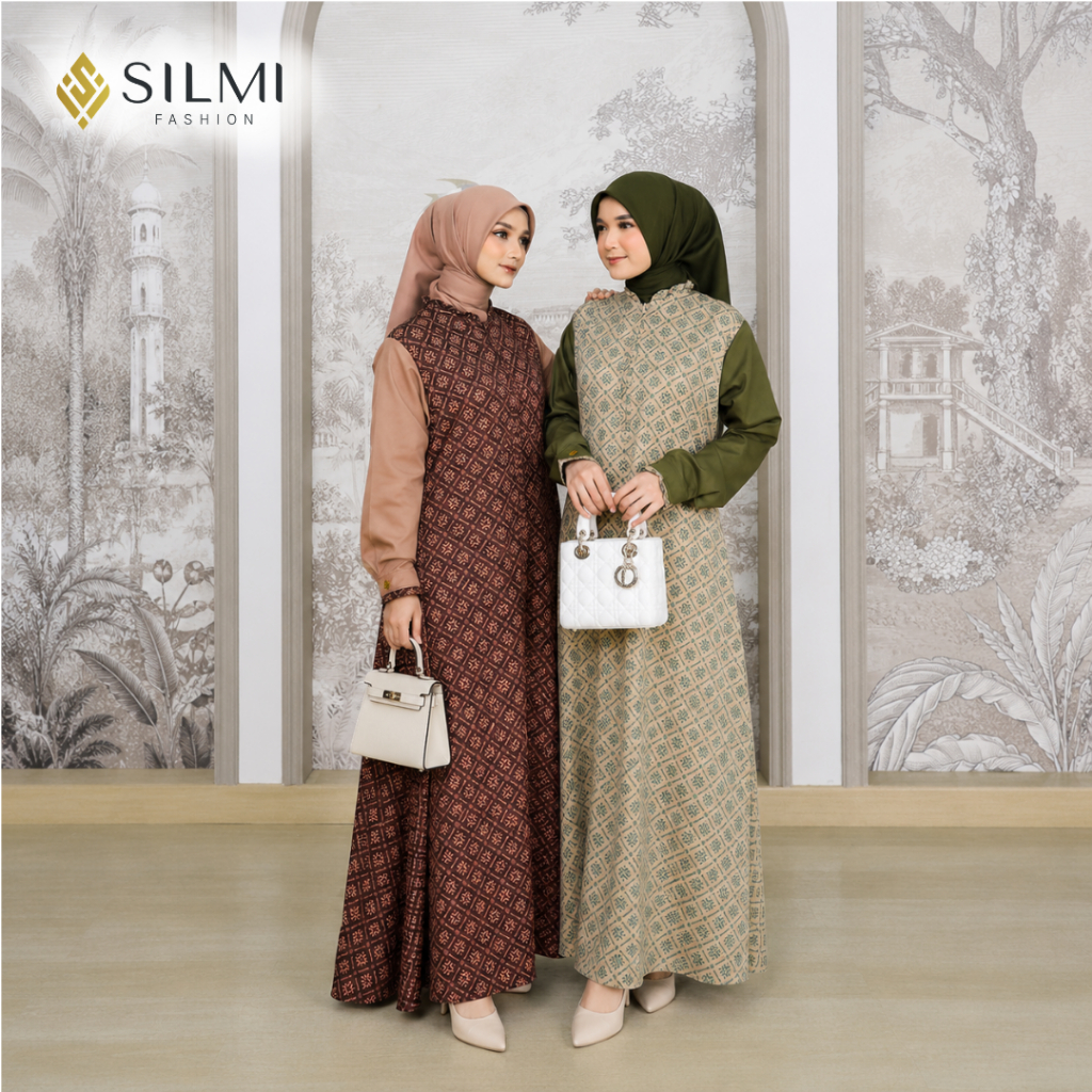 [SILMI] Azura - Gamis Remaja Motif Simple Elegan Bahan Premium