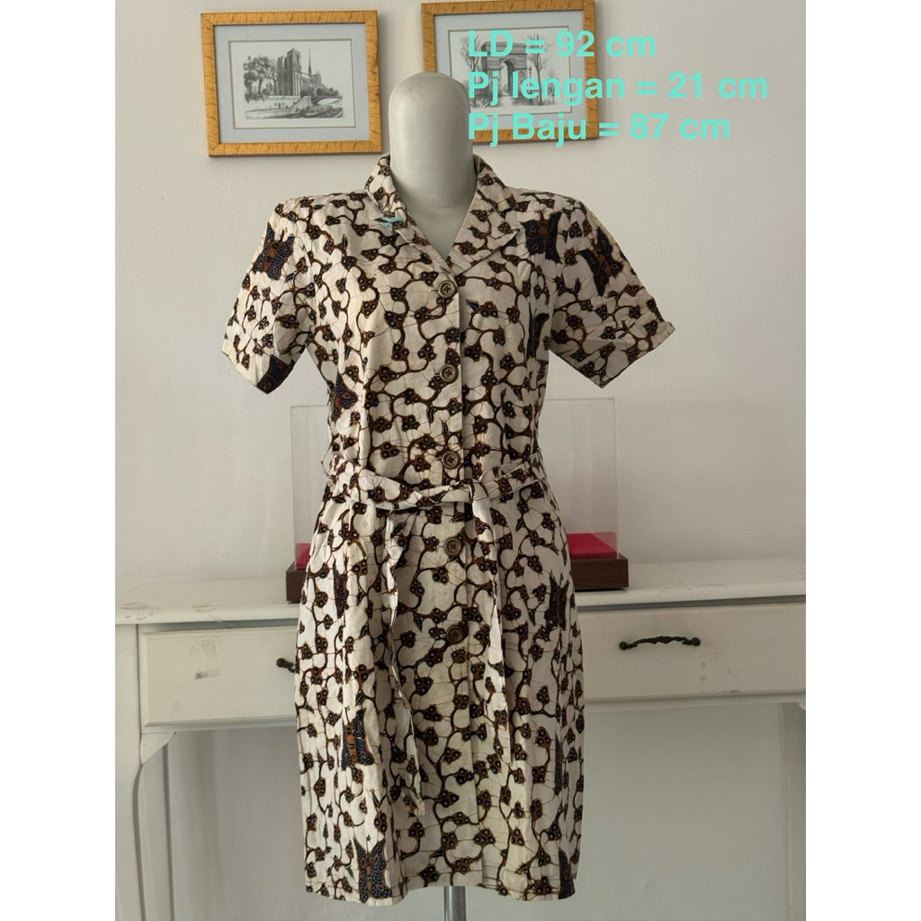 preloved dress batik tulis lawasan