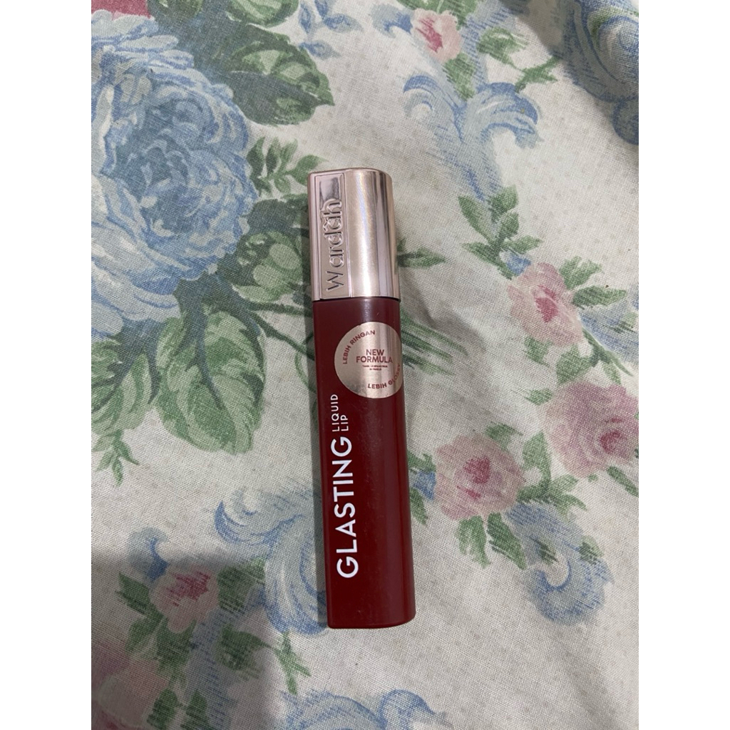 preloved wardah glasting shade 06 ruby sparks