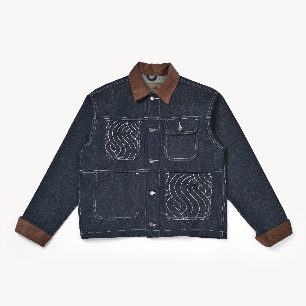 VELCRO ETHEREAL Sashiko Chore Jacket
