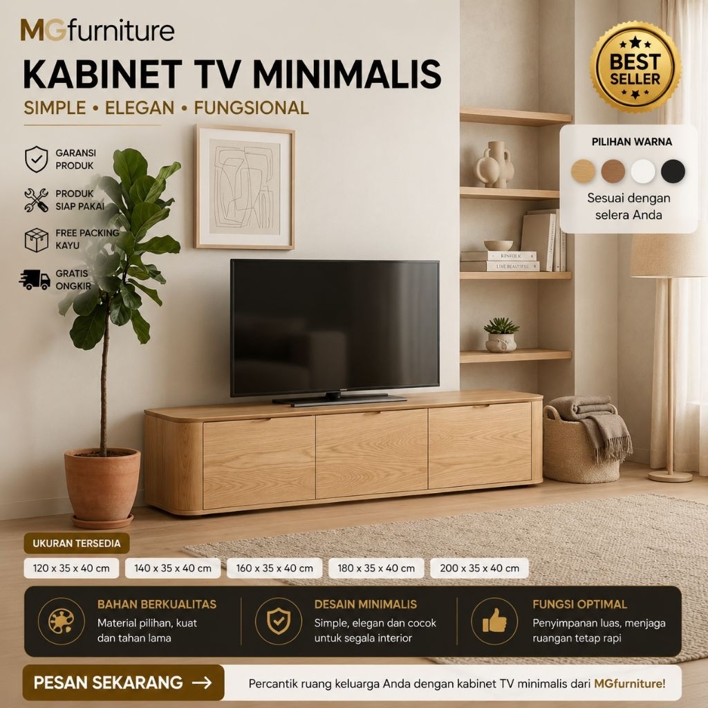 Kabinet TV minimalist modern | Kabinet tv