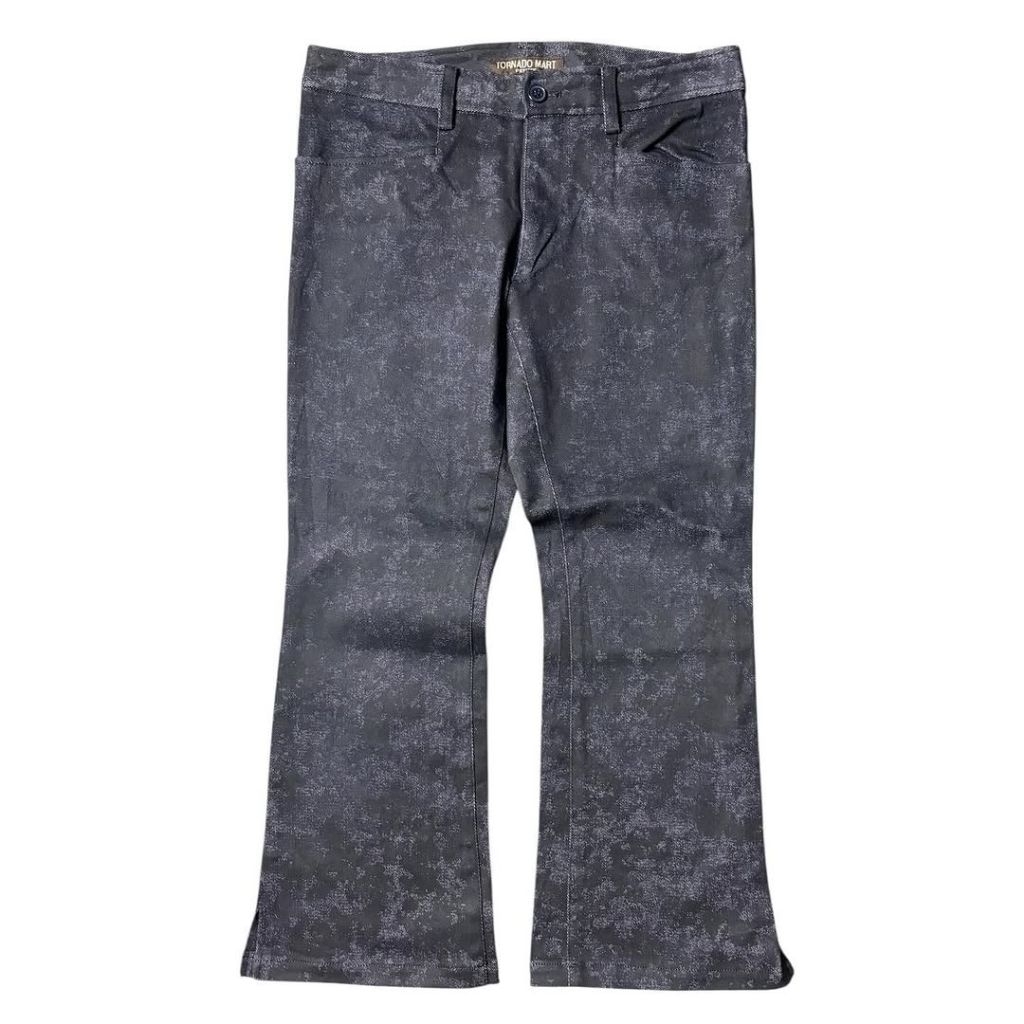 2000s Tornado Mart Femme Pattern Capri Pants