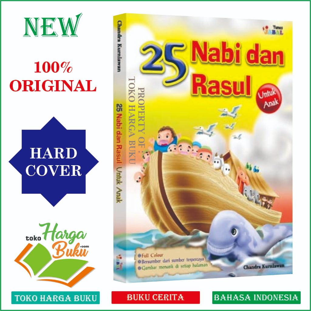 Foto 25 Nabi dan Rasul untuk Anak Full Colour Buku Cerita Kisah Para Nabi ORIGINAL Hard Cover - JABAL