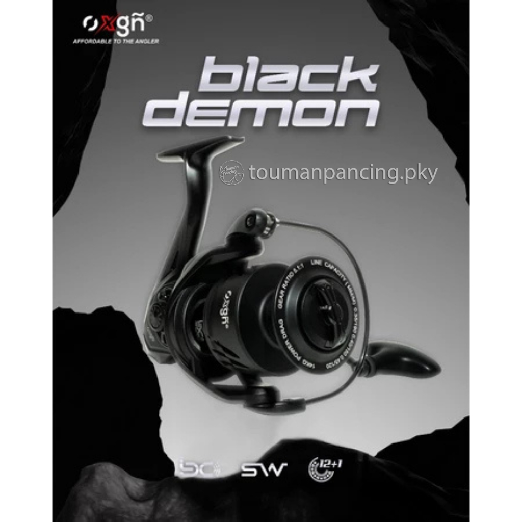 TOUMAN PANCING - Reel Spinning Oxgn Black Cobra BC Screw In Handle Include Stand Reel