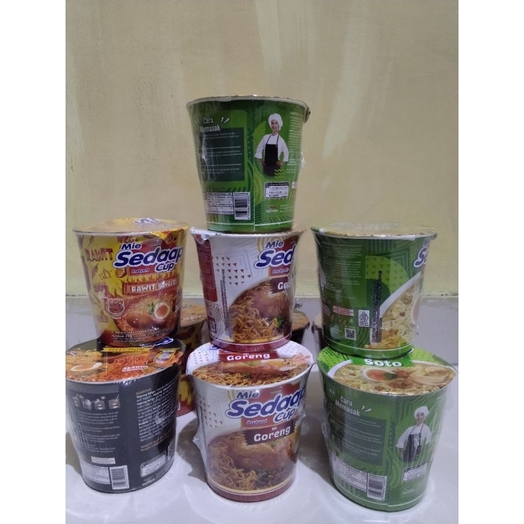 Mie Sedaap Goreng Cup - Praktis, Gurih, dan Renyah, Mie Sedap Soto, Mie Sedap Rawit, Mie Sedap Korea