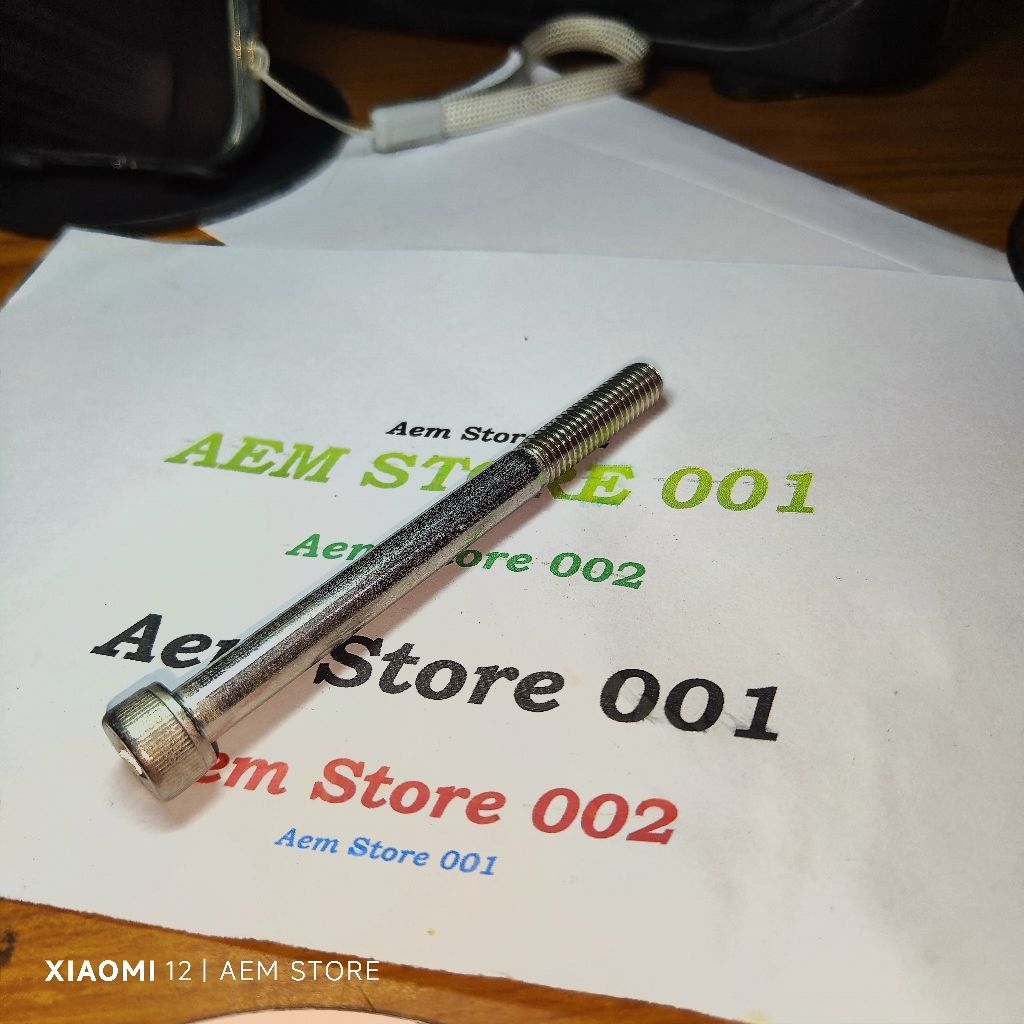 Baut L M8 X 90 half drat (9cm) stainless 304 THE A2-70
