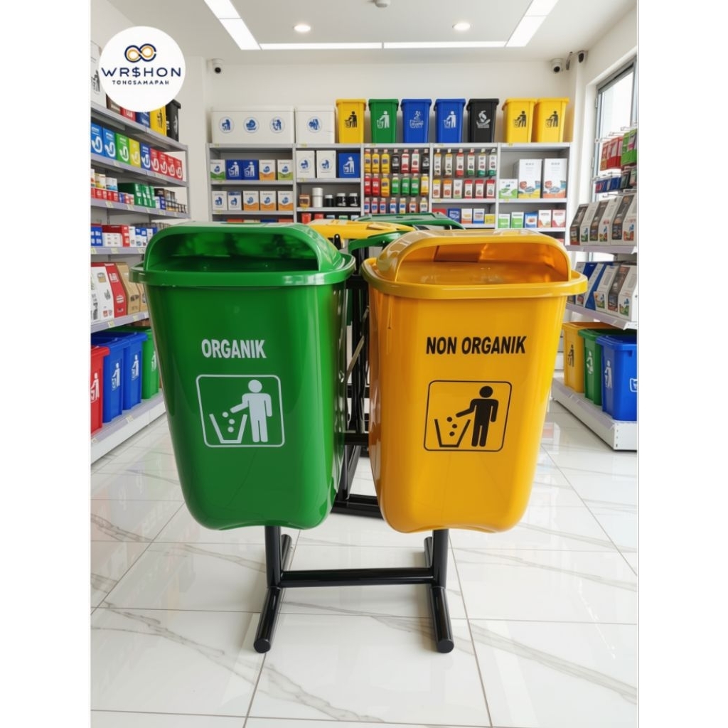 tempat sampah 2 oval kapasitas 50 liter tempat sampah 2in tempat sampah gantung,tempat sampah