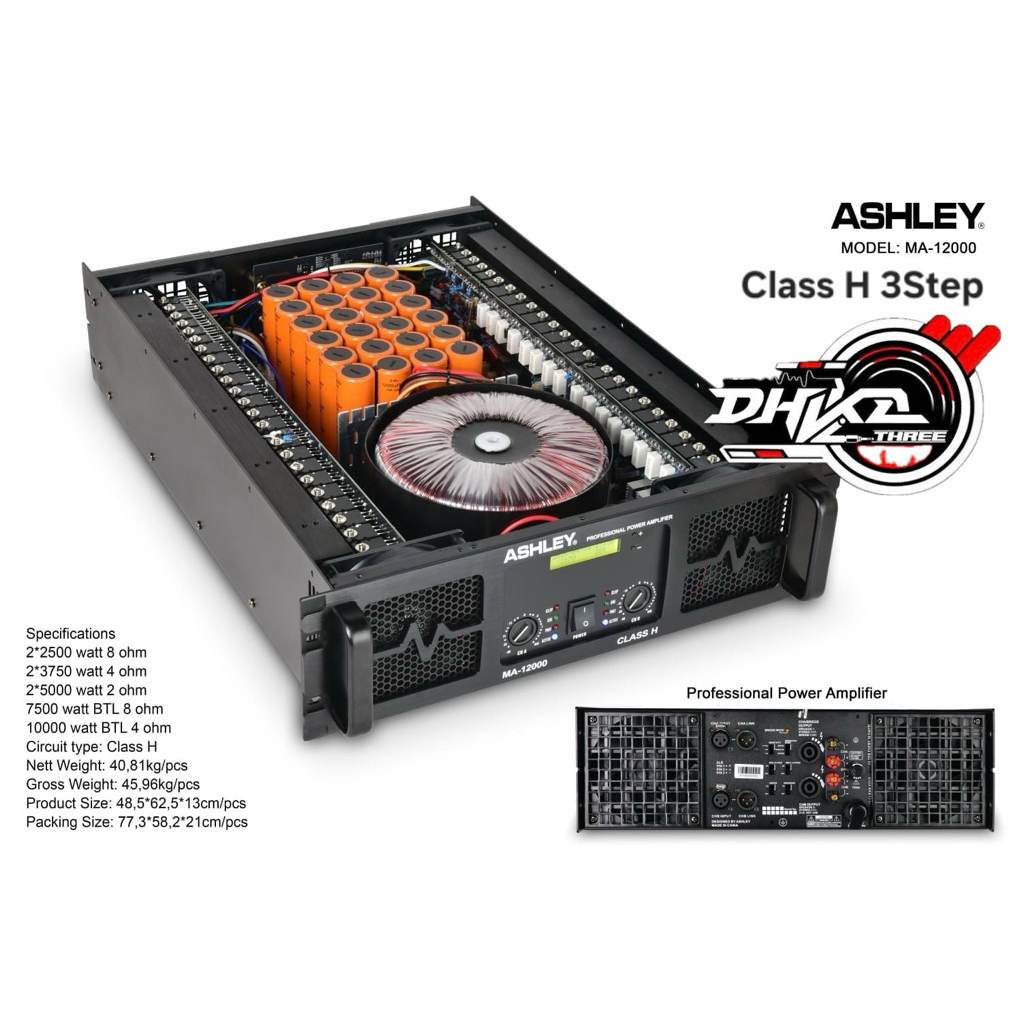 POWER ASHLEY MA 12000 NEW LED DISPLAY CLASS H SUB / Power Ashley MA12000 LED DISPLAY Class h