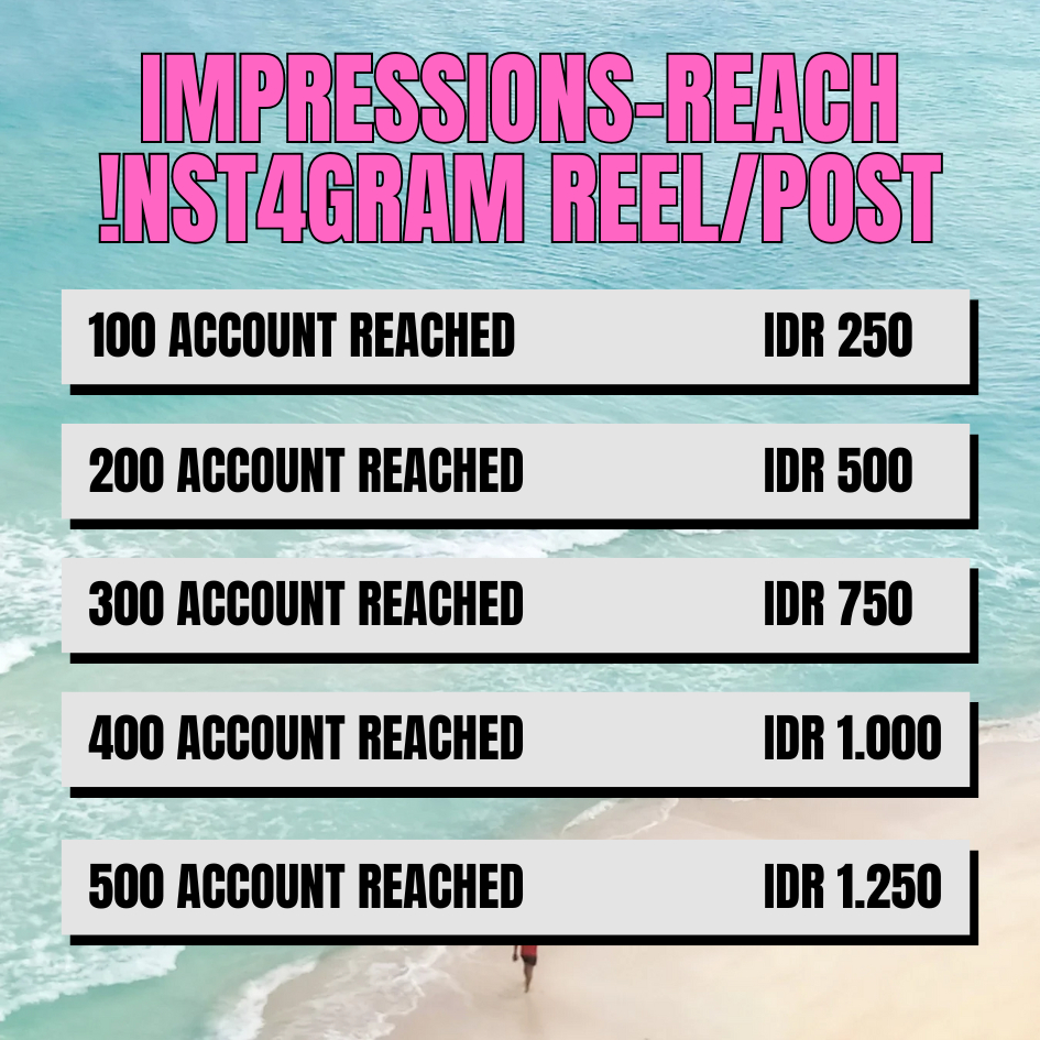 Impression Instagram Proses Cepat Bergaransi - Panelkusmm