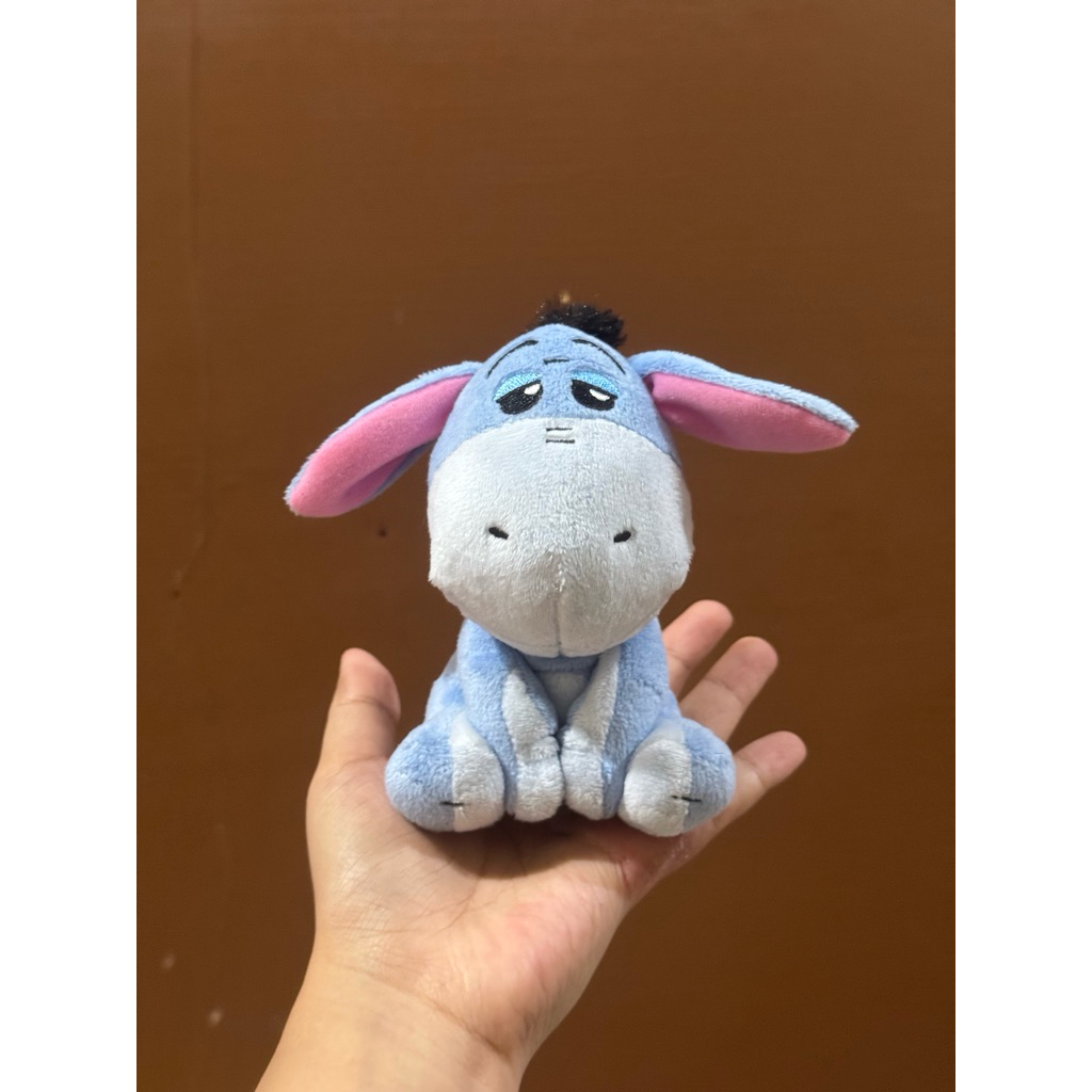 Boneka Karakter Eeyore Kecil size 14cm Original / Boneka Eeyore Winnie the Pooh / Boneka eeyore keci