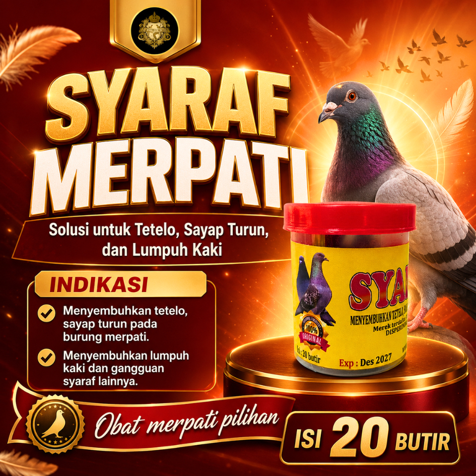 OBAT SYARAF MERPATI | OBAT TETELO MERPATI SAYAP TURUN LUMPUH KAKI PADA BURUNG MERPATI