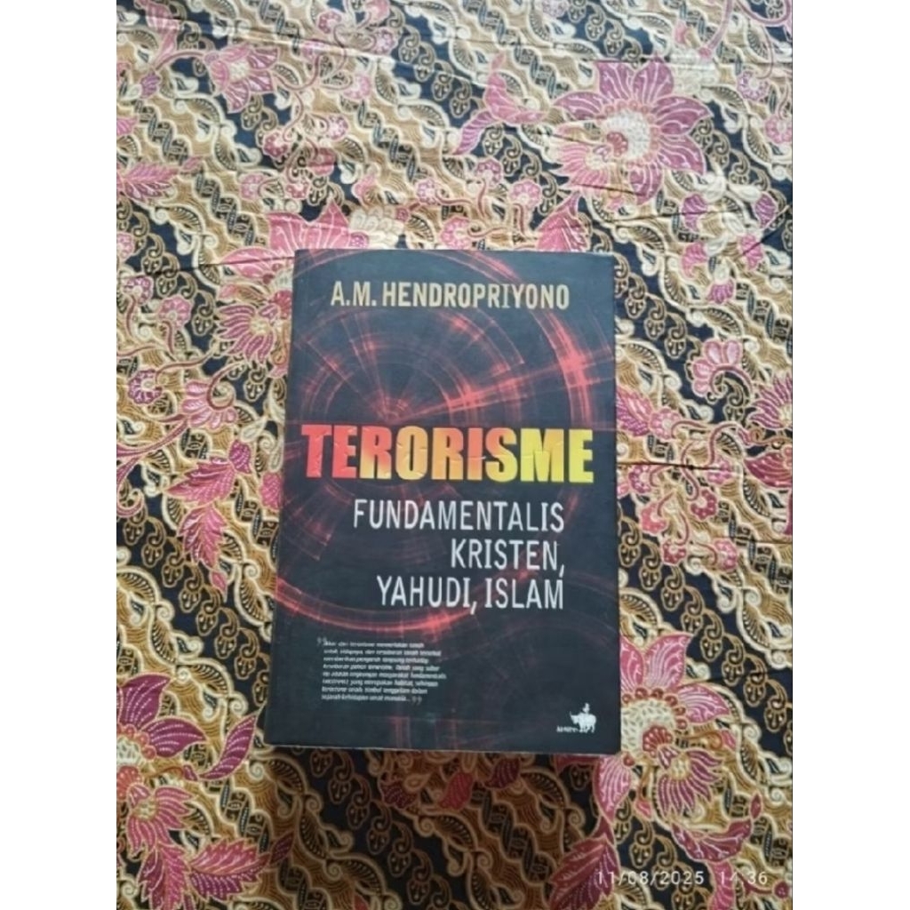 Buku Politik, TERORISME FUNDAMENTALIS KRISTEN, YAHUDI, ISLAM ° A.M. Hendropriyono  °