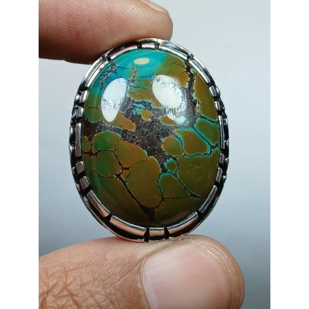 NATURAL TURQUOISE PIRUS HUBEI DWI WARNA SIZE JUMBO