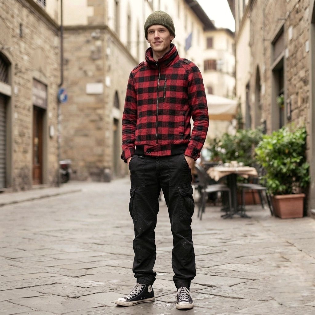 DOUBLE FLAG flannel Bono jacket