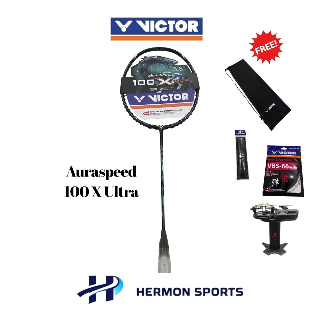 Raket Victor Auraspeed 100 X Ultra Original