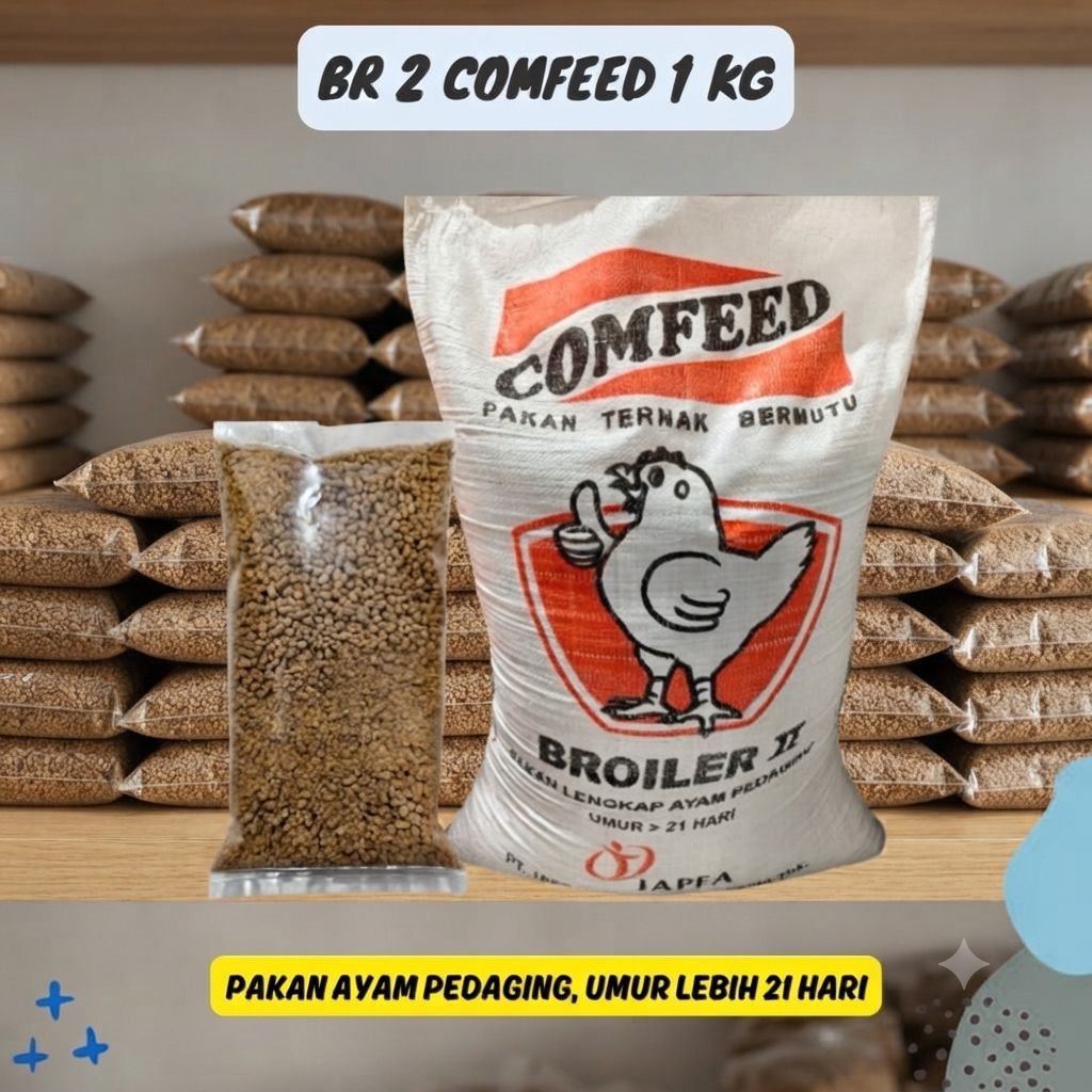 Pakan Ayam COMFEED Pedaging Grower Pembesaran 1Kg