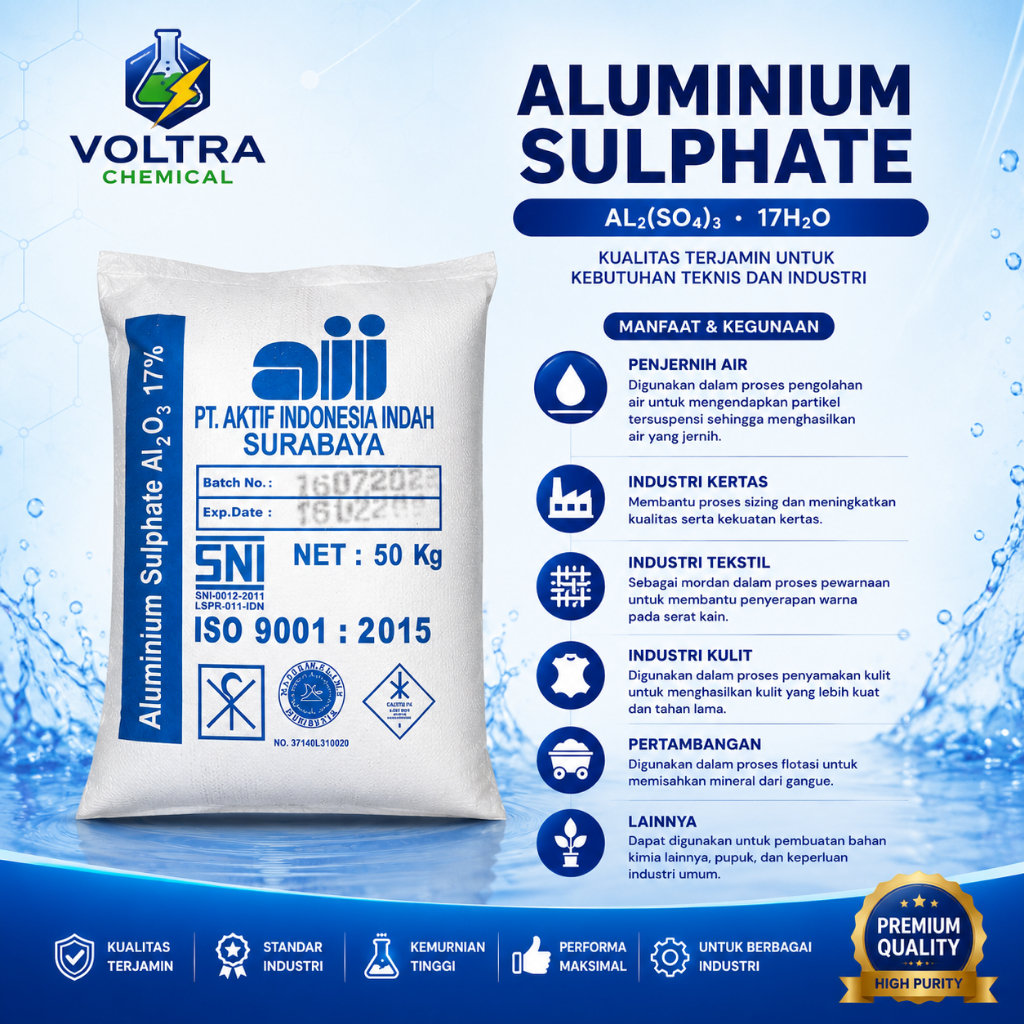 Tawas bubuk 25kg / Tawas Powder / Alumunium Sulfat / Tawas Deororant