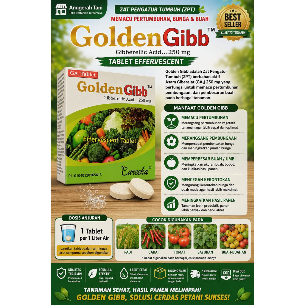 Golden Gibb GA3 250mg Tablet ZPT
