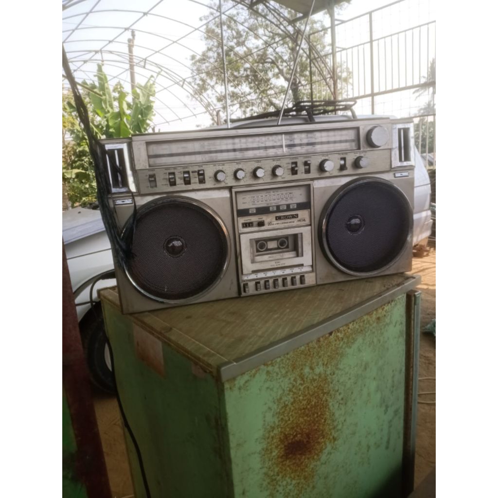 BOOMBOX TAPE RADIO CROWN JAPAN CSC 970