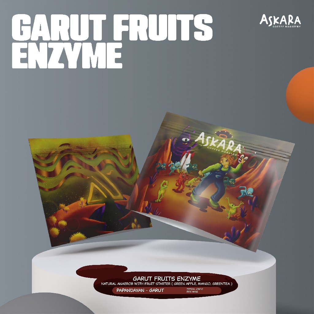 KOPI BIJI BUBUK GARUT FRUITS ENZYME Filter Roast 150gr By Askara Roastery