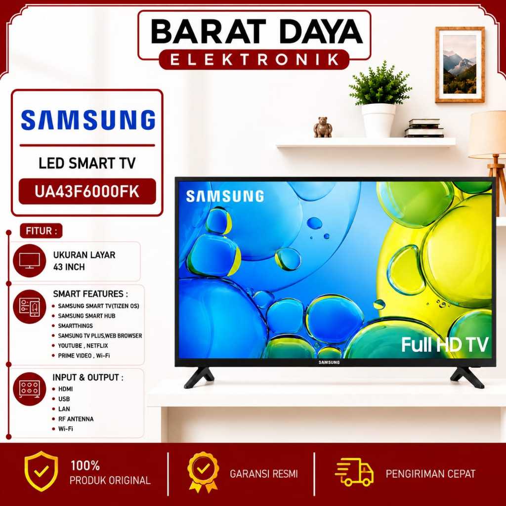 LED TV SAMSUNG 43 INCH Smart TV Samsung UA43F6000FK Full HD 43 Inch Samsung 43F6000F