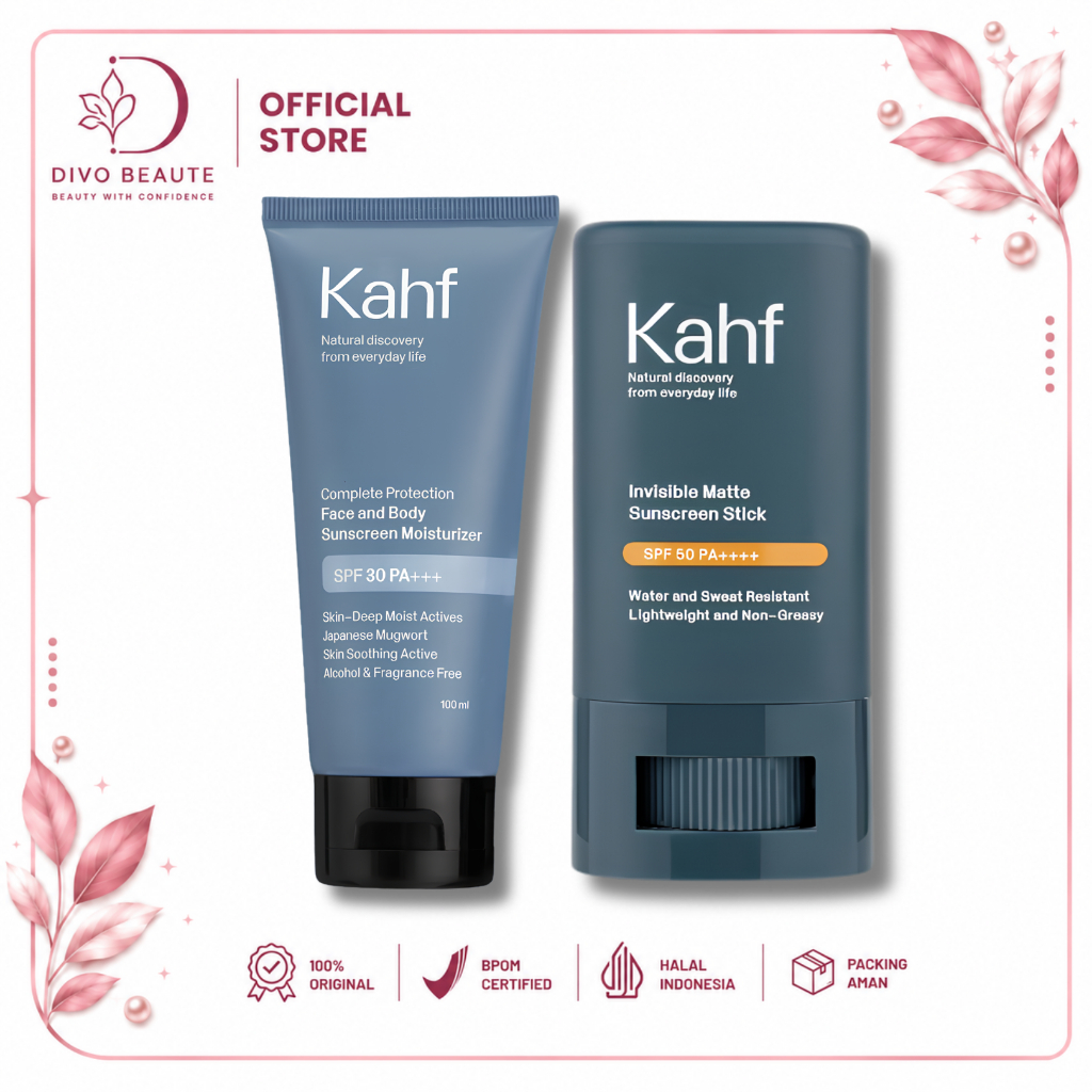 KAHF Triple Protection Sunscreen Moisturizer SPF 30 PA+++ | Invisible Matte Sunscreen Stick SPF 50 P