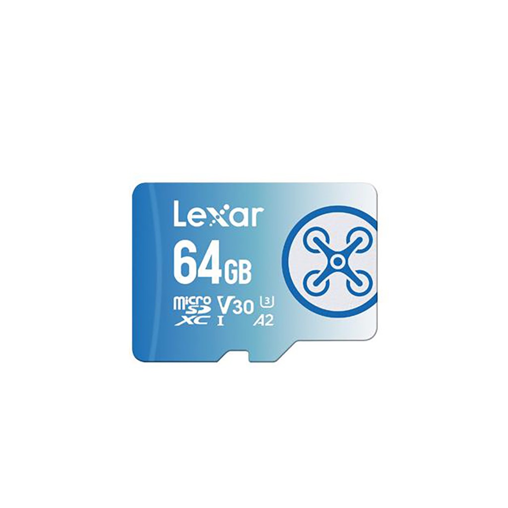 MicroSD Lexar FLY microSDXC UHS-I Card 64GB/128GB/256GB - Speed Class 10 U3 V30 - A2 Class - X-Ray S