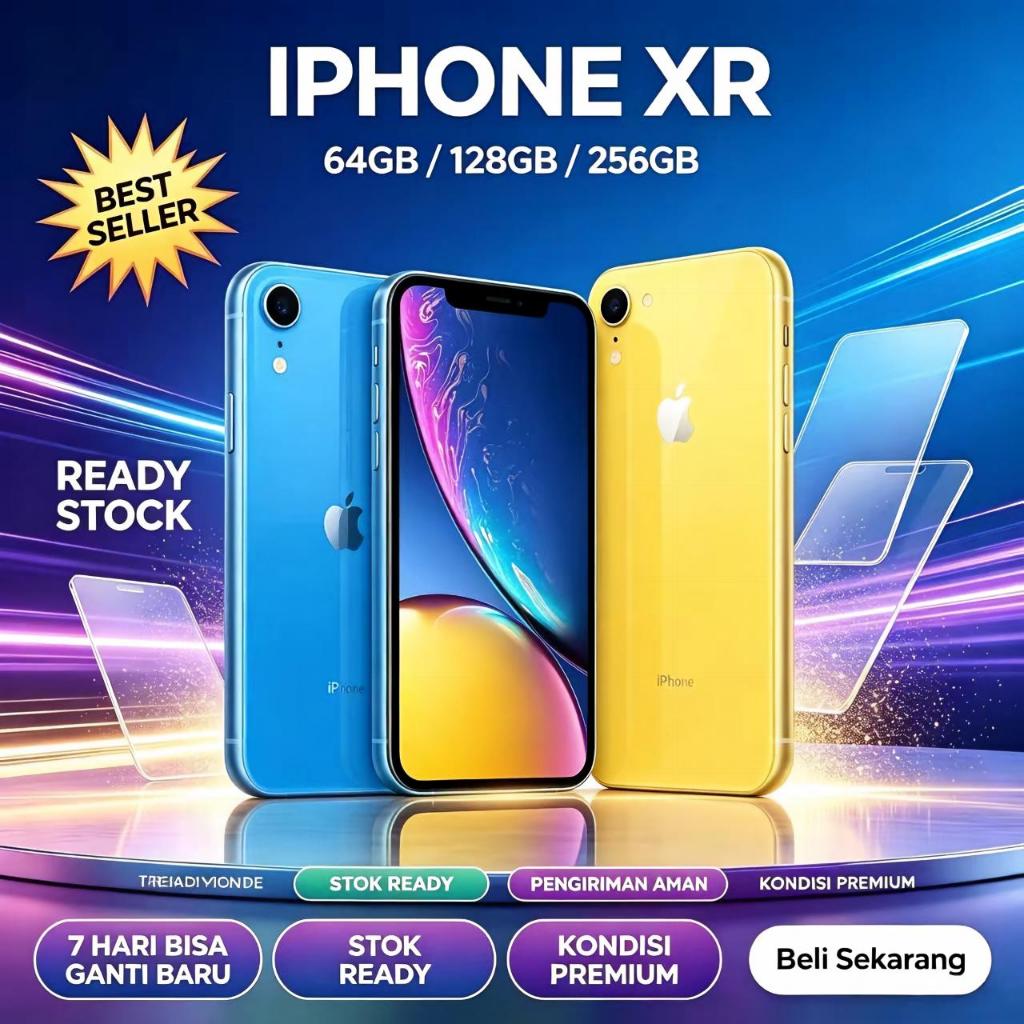 IPHONE XR 256GB 128GB 64GB second mulus 100% original SECOND