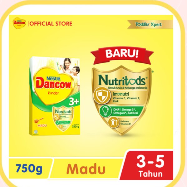 Susu Pertumbuhan Anak 3-5 Tahun Dancow 750g Rasa Madu