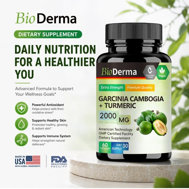 Garcinia Cambogia Kunyit Suplemen Harian untuk Keseimbangan Tubuh 60 Kapsul