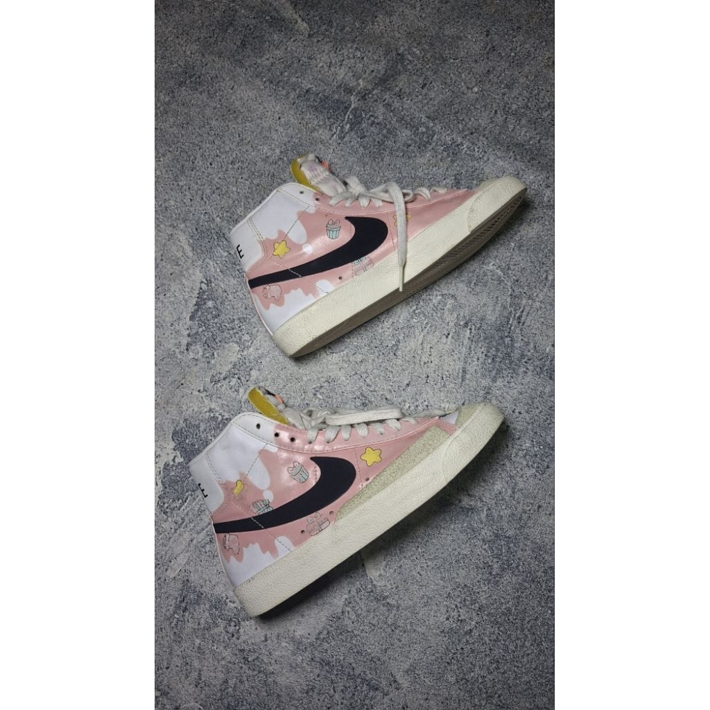 Sepatu second Nike Blazer Mid 77 White Black CZ1055-100 Original