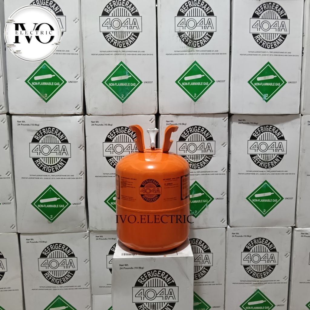 refrigerant R404a/R404/R 404. isi 10,9 kg segel pabrik