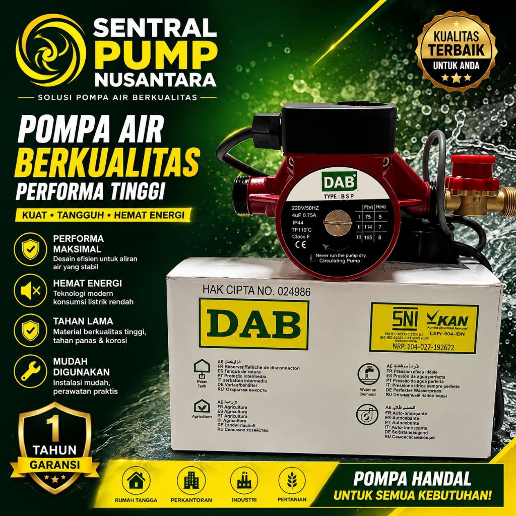 Pompa booster pompa dorong air panas DAB ZPS 15-9-140